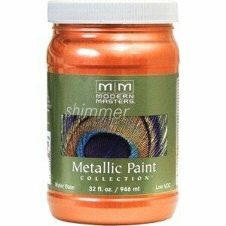 RUST-OLEUM Modern Masters ME702 Qt Burnt Orange Metallic Paint ME702-32